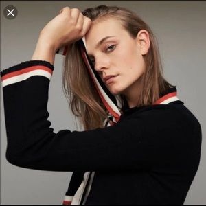 [New] Maje Cardigan with Bow Tie